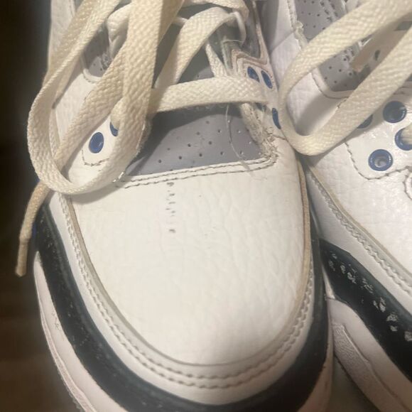 Jordan 3 Retro. Blue Racer. Kids. 5Y - Picture 7 of 10